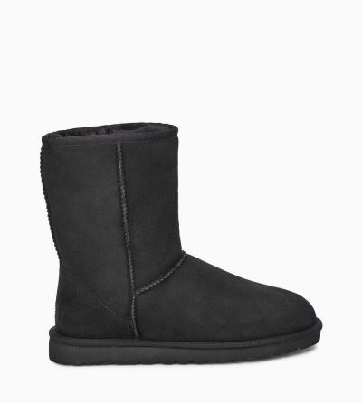 UGG Classic Short Mens Classic Boots Black - AU 812JT